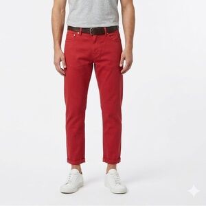 NWT PT05 PT Torino Reggae Red Crop Jeans Mens Sz 30